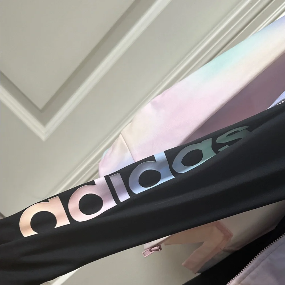Girls Size 4 Adidas Light Pink Purple Yellow Iridescent Kids' Tracksuit